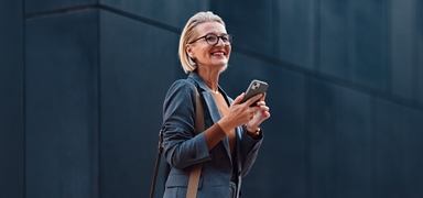 Executive lady on mobile