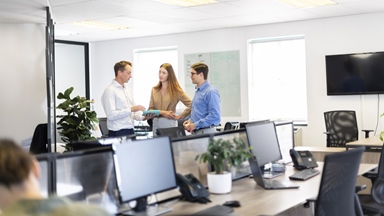 Colleagues-in-conversation