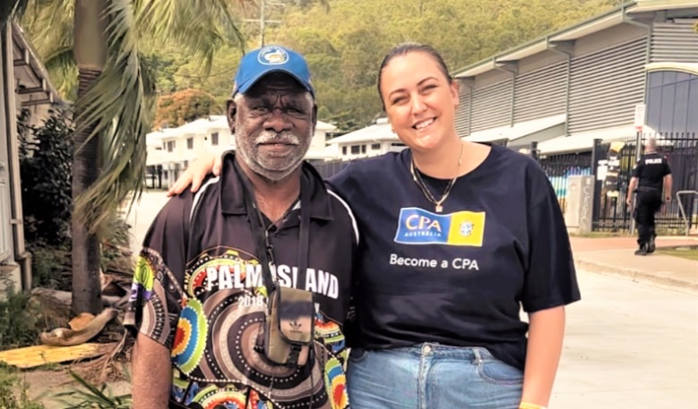CPA member with indigenous man