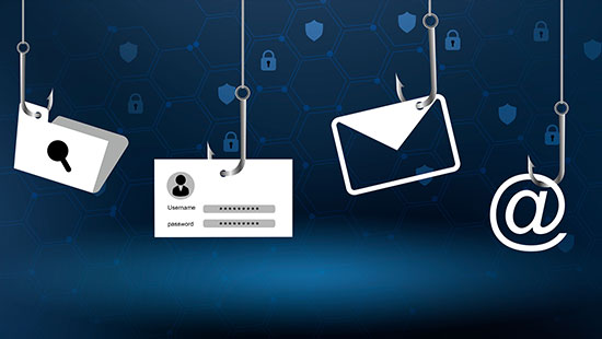 Technology icons phishing