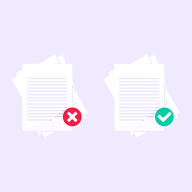 Rejected and approved application