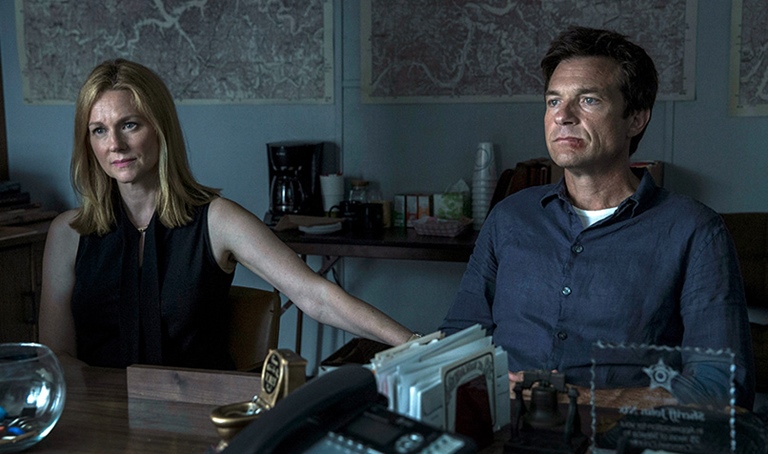 Laura Linney and Jason Bateman in Ozark