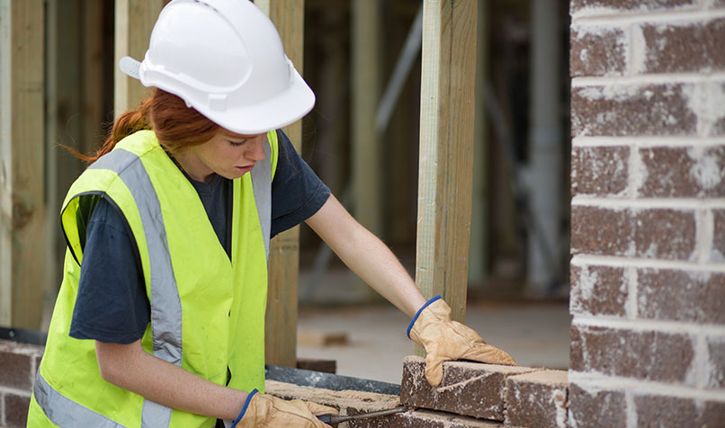 Female brick laying apprenticeship