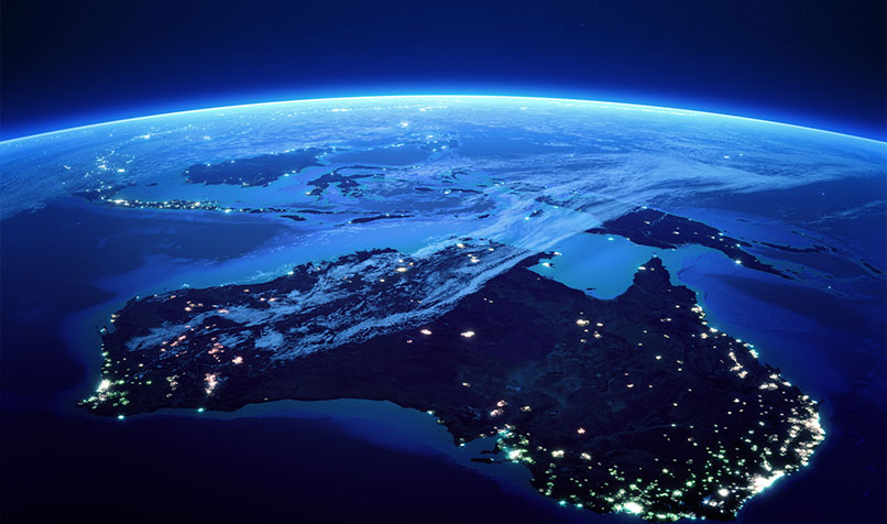 Australia earth space