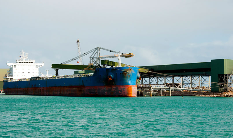 Bulk carrier port of Geraldton
