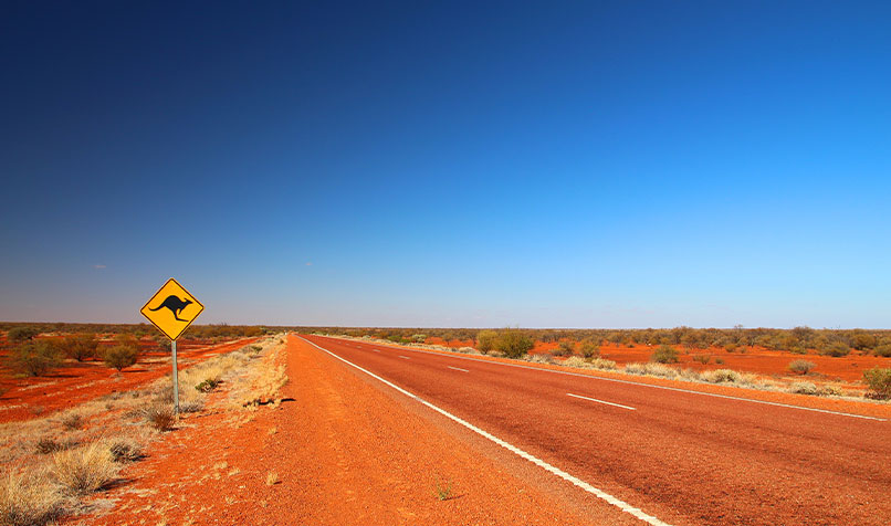 Outback Australia road
