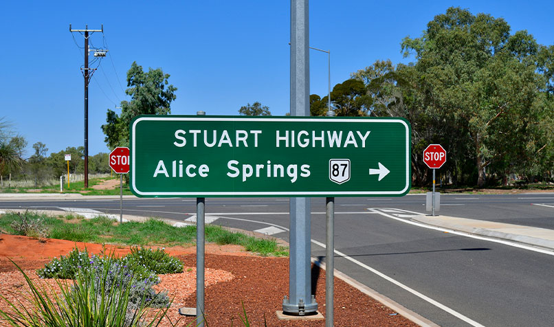 Stuart highway sign