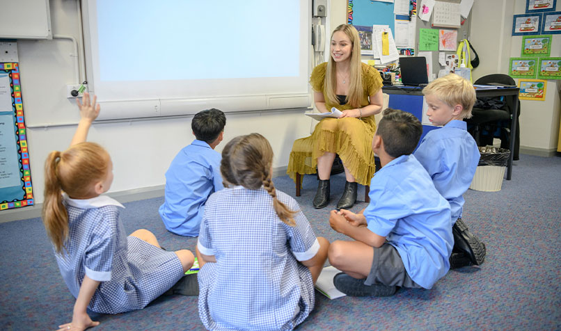 Teacher classroom students