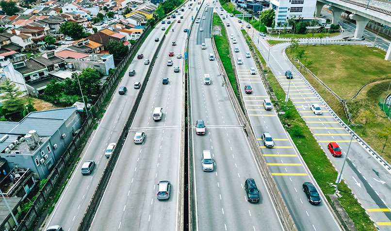 Aerial highway Malaysia