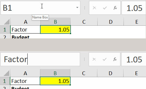 Excel screen shot