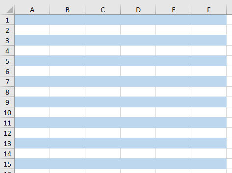 Excel screen shot
