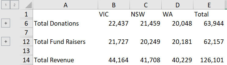 Excel screenshot