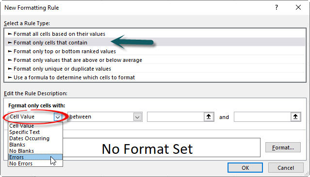 Excel screenshot