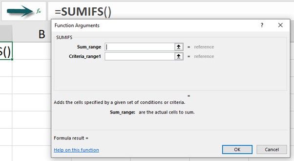 Excel screenshot