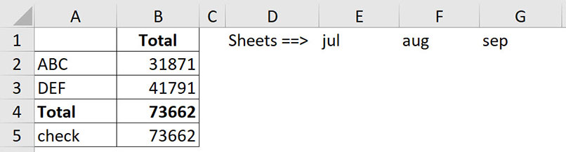Excel screenshot