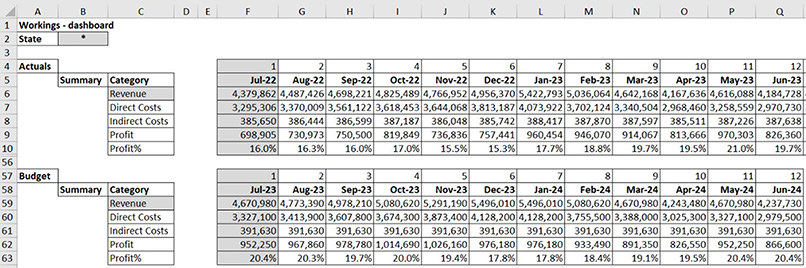 Excel screenshot