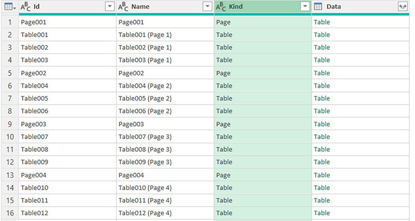 Excel screenshot