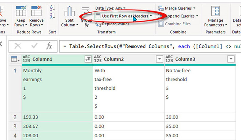 Excel screenshot
