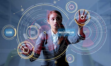 Woman graphic user interface