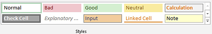 Excel screenshot