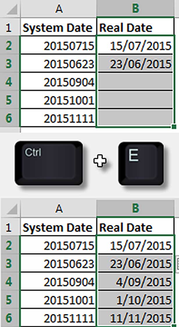 Excel screen shot