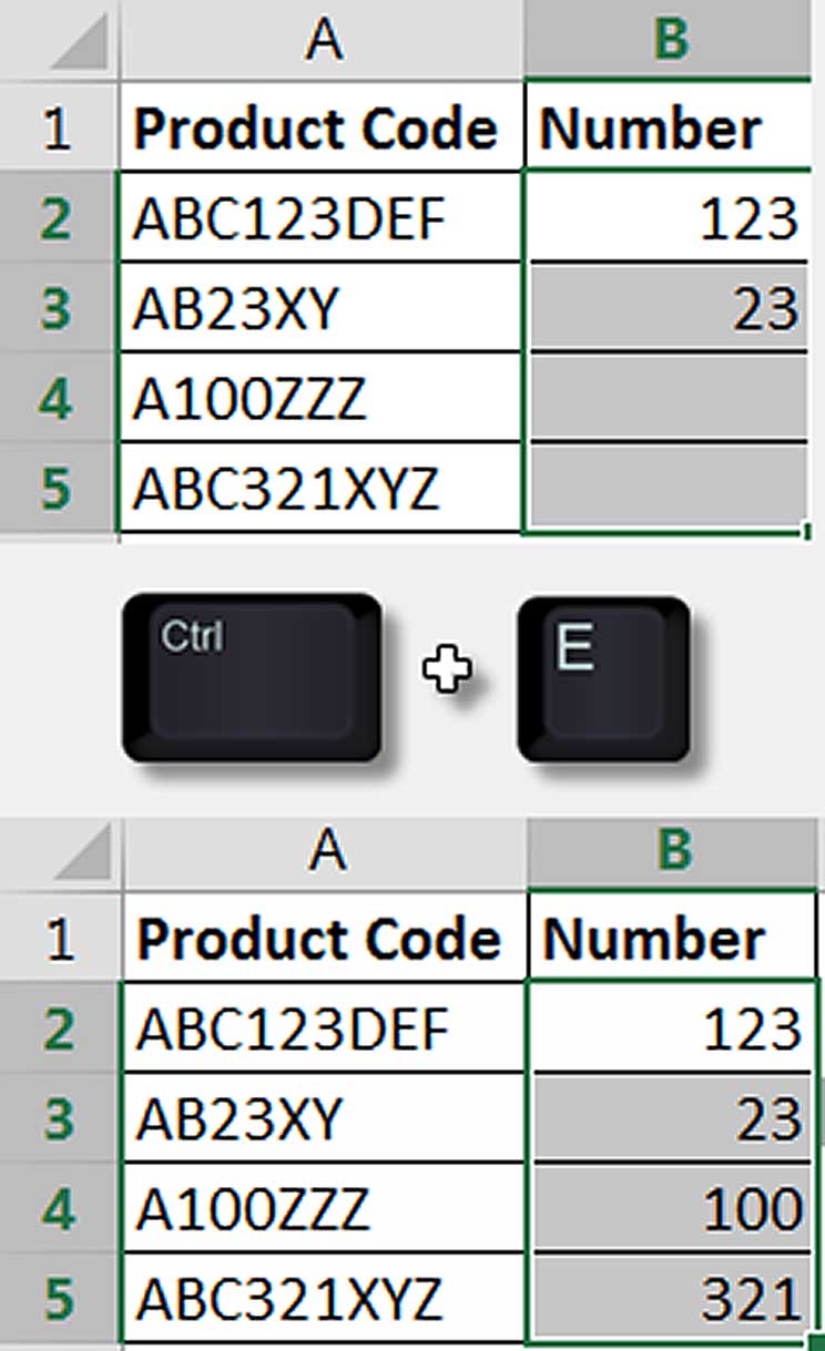 Excel screen shot