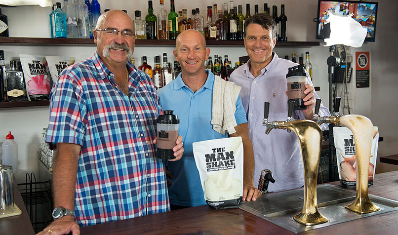 Adam MacDougall, Merv Hughes and Paul Roos