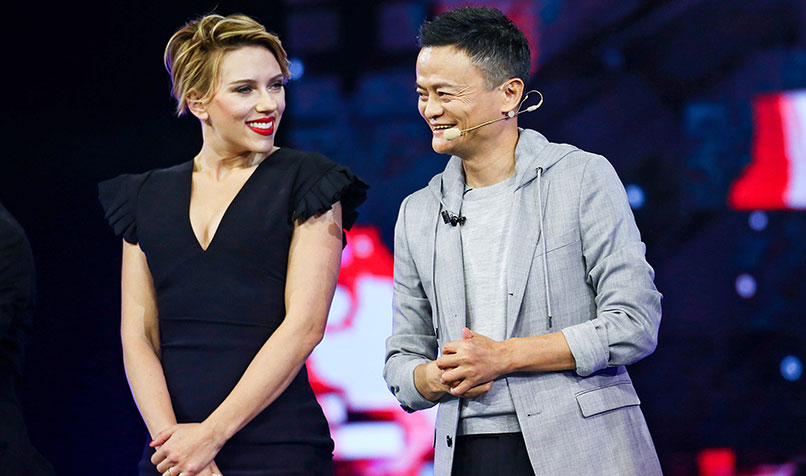 Jack ma and scarlett johansson