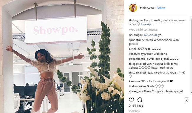 Jane Lu Instagram post