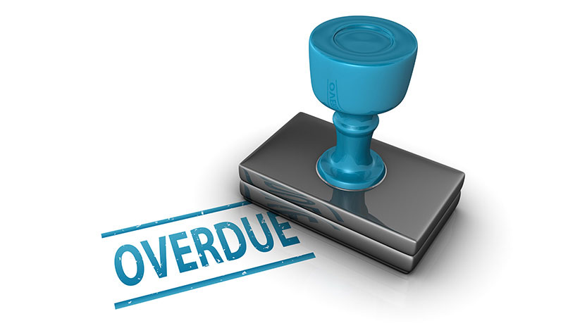 Overdue stamp