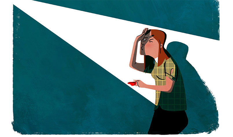 Women holding whistle