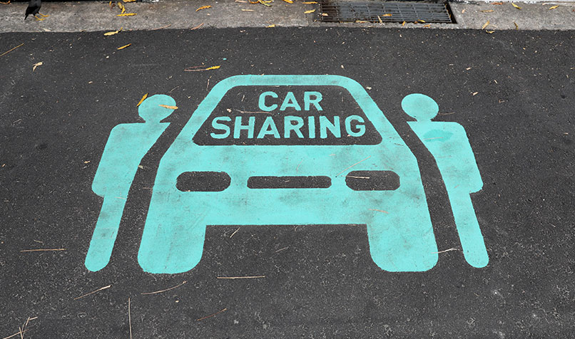 parking sport for car sharing