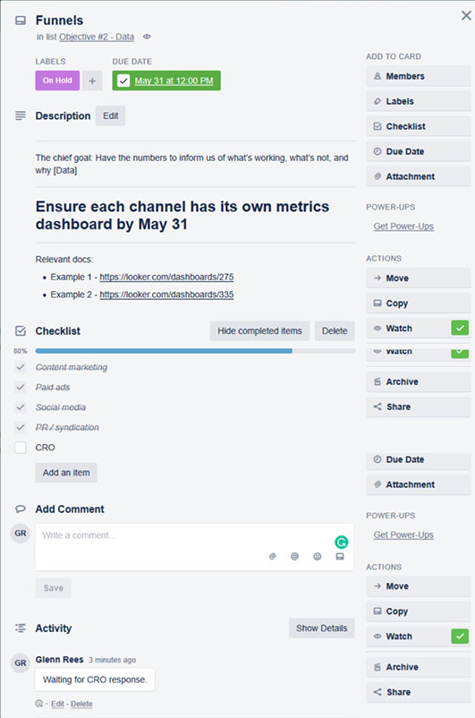 trello card
