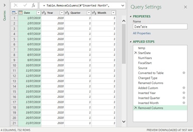 Excel tips: how to use Power Query date tables | INTHEBLACK