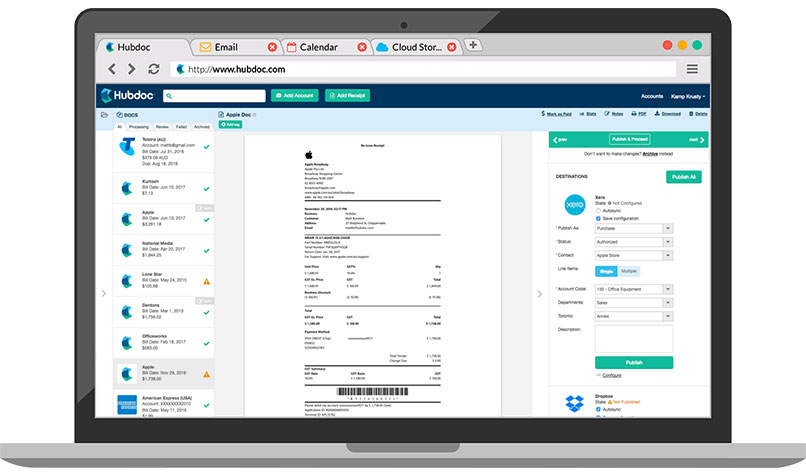 Xero hubdoc