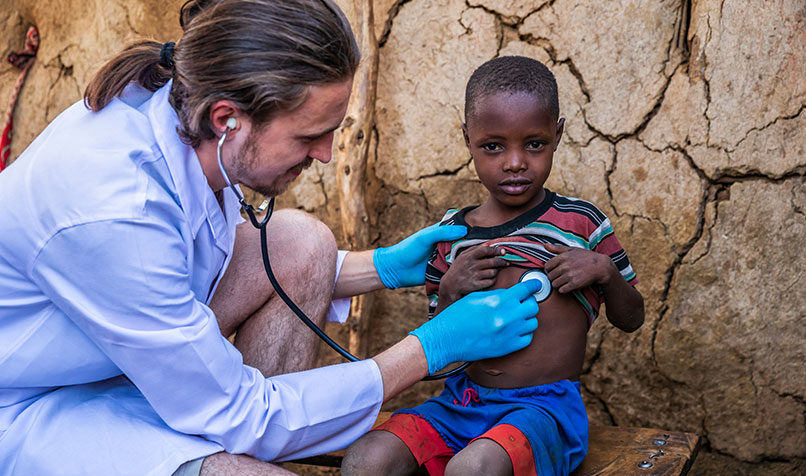 Doctor with child