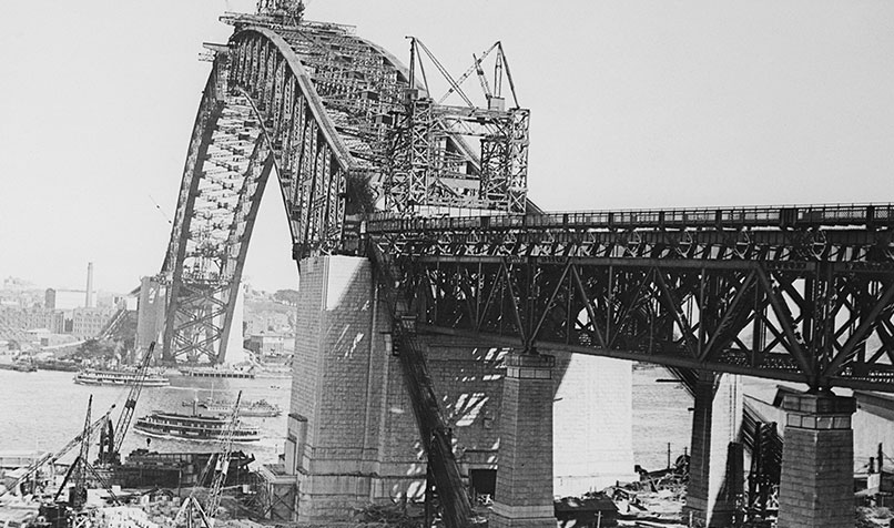 habour bridge construction