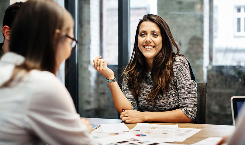 meeting woman