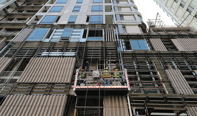 Construction Beijing Winter Olympic Village