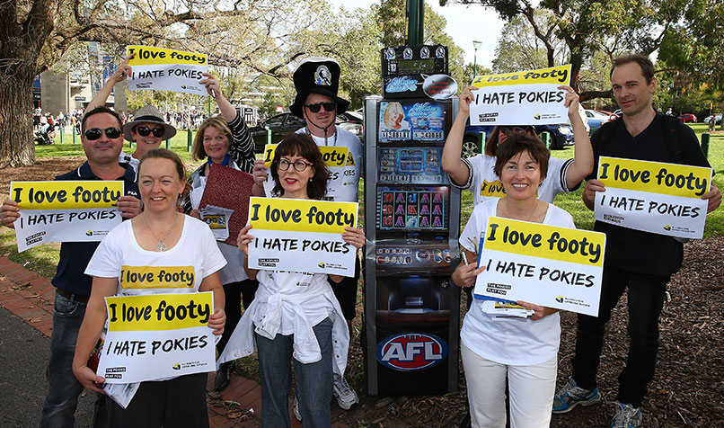 pokies protest