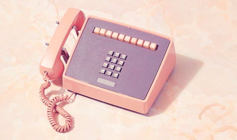 Retro telephone push button