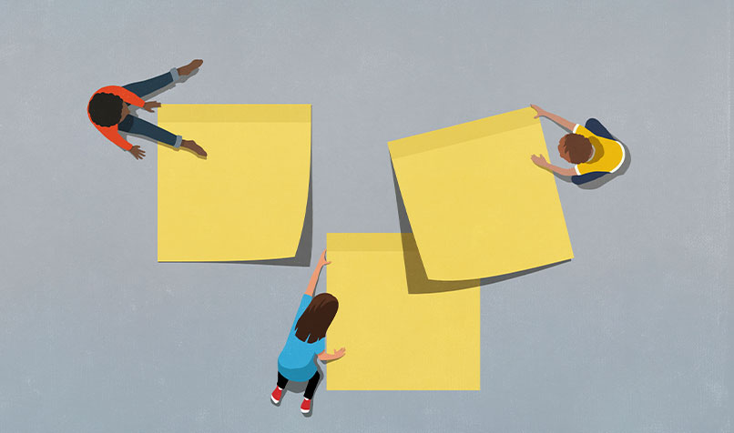Sticky notes people