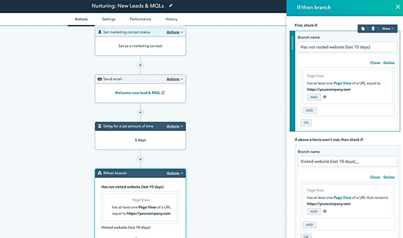 Hubspot screenshot