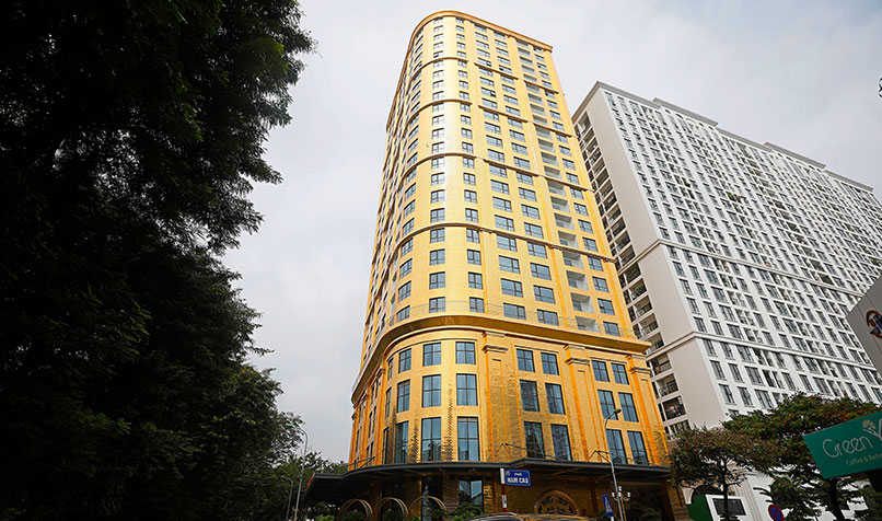 Dolce gold covered hotel