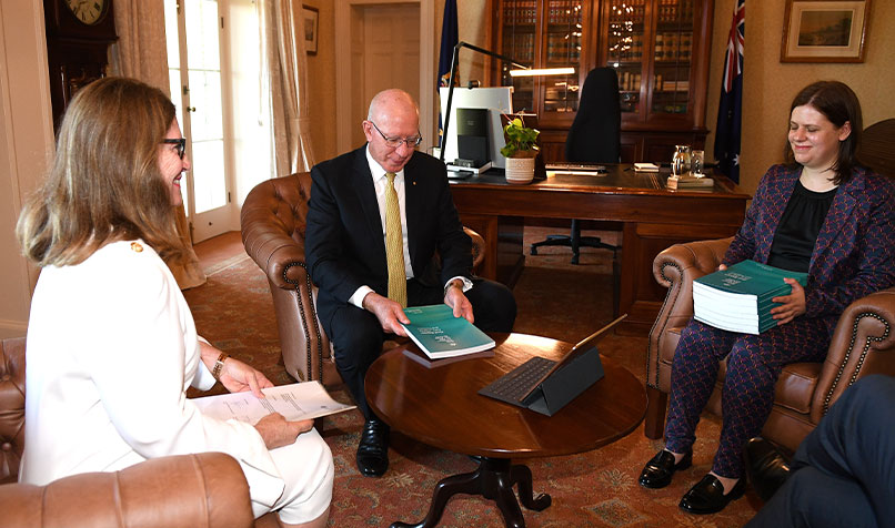 David Hurley, Lynelle Brigg and Sara Samios