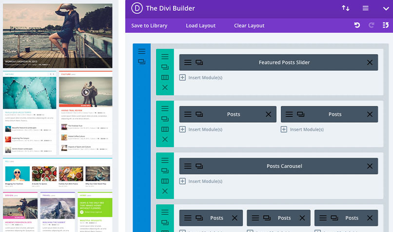 Divi builder
