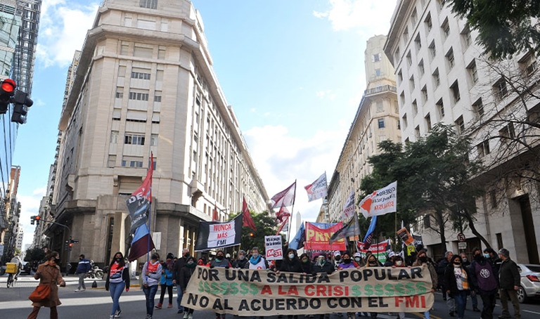 Protesters Buenos Aires Argentina