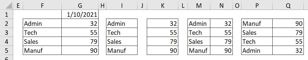 Excel screenshot