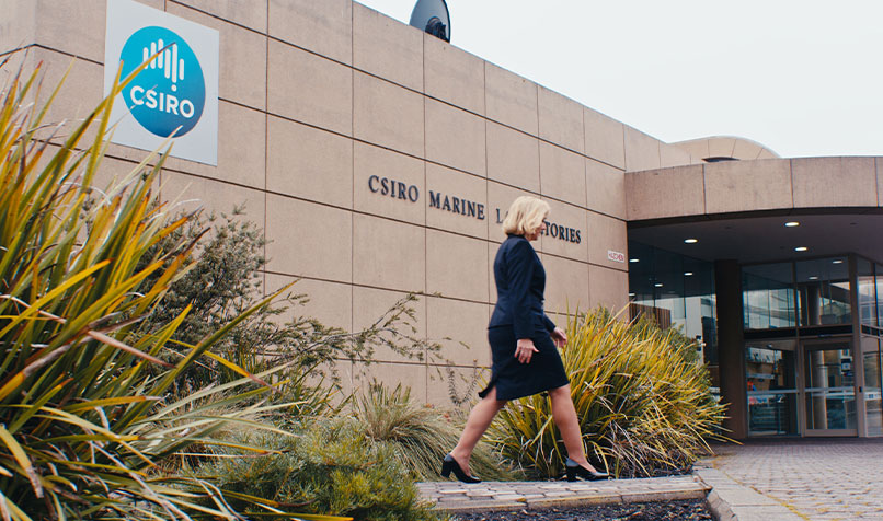 Toni Moate FCPA at CSIRO Marine Laboratories in Hobart