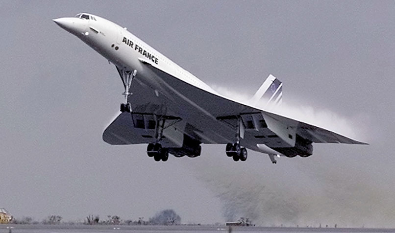 Air France concord taking off